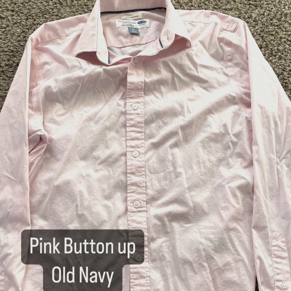 Pink Old Navy Button Up